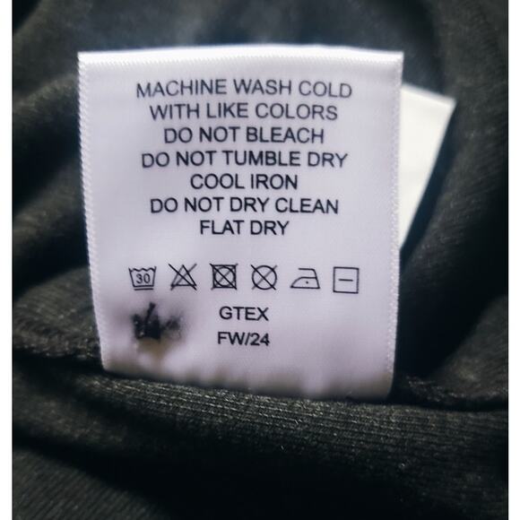 Quince Stretch Sweater Fleece Mini Shirt Dress Black Size Small - Picture 9 of 10